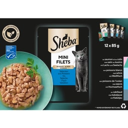 Sheba Mini Filets Vis Selectie in Saus Multipack 12*85g image