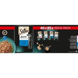 Sheba Sauce Collection Vis Selectie in Saus Mega-Pack 40 x 85 g image