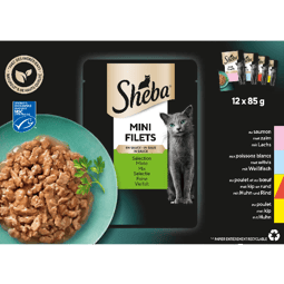 Sheba Mini Filets Mix Selectie in Saus Multipack 12*85g image